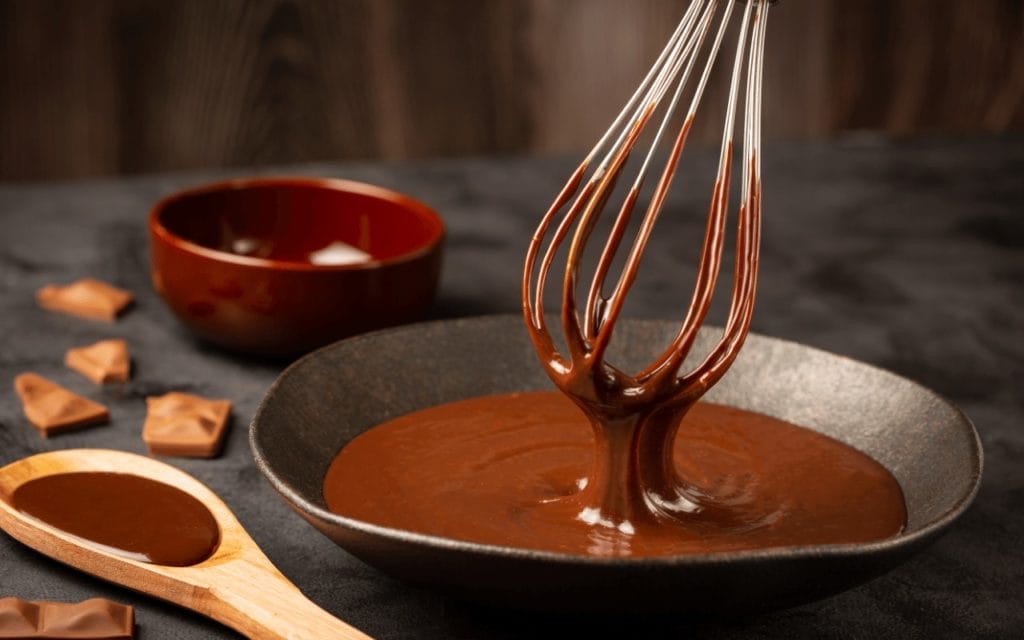 mélanger le chocolat avec un fouet traditionnel